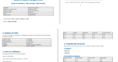 Réponse aux appels d’offres — Guide opérationnel France & Canada + modèles Word