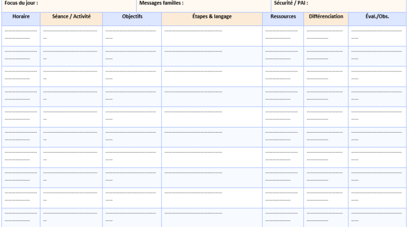 Cahier journal enseignant : 5 modèles gratuits à télécharger