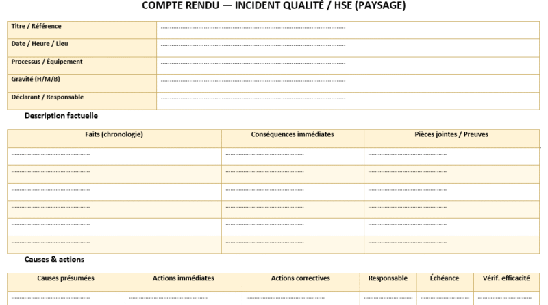 Compte rendu professionnel : Modèles Word Gratuits + Rédaction