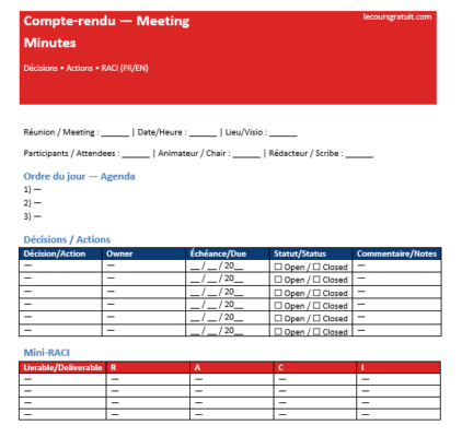 12 modèles Word utiles au Canada — le kit prêt-à-l’emploi (FR/EN)