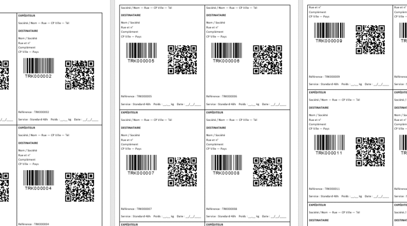 Étiquette colis à imprimer (gratuit) — le guide pratique