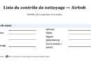 Liste de contrôle de nettoyage Airbnb à télécharger ( pour des avis 5★)