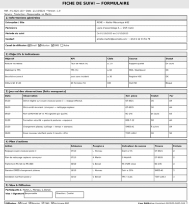 Fiches De Suivi Pr tes Imprimer Mod les Word A4 Et Excel Fiches De Suivi Pr tes Imprimer Mod les Word A4 Et Excel