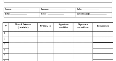 Feuille d’émargement à imprimer : modèles thématiques + différents design