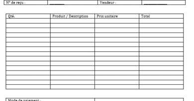 Reçu de vente : un petit document, un grand outil de confiance