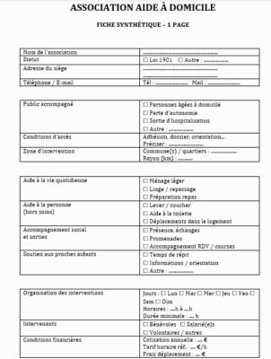 Fiche association d’aide à domicile : un repère clair pour accompagner les personnes âgées et leurs proches