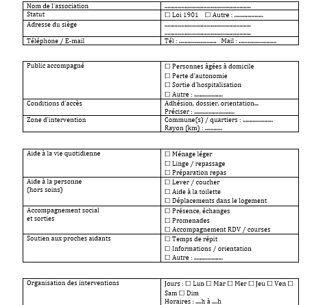 Fiche association d’aide à domicile : un repère clair pour accompagner les personnes âgées et leurs proches