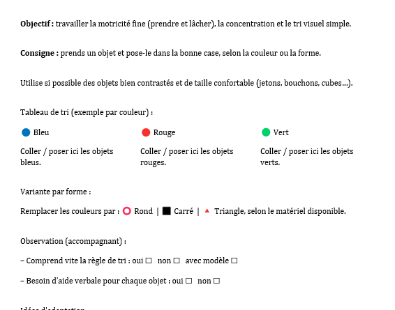 Motricité fine et handicap : 5 fiches d’exercices à imprimer pour accompagner l’autonomie