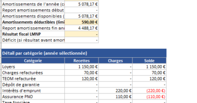 Logiciel de comptabilité LMNP gratuit sous Excel : de la saisie au résultat fiscal “prêt à déclarer”
