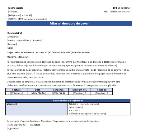 Courrier de relance pour facture impayée : méthode, niveaux et bonnes pratiques (avec modèles)
