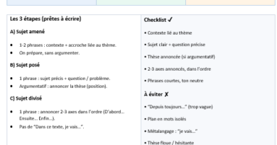 Sujet amené – Sujet posé – Sujet divisé : la méthode d’introduction qui te fait gagner en clarté