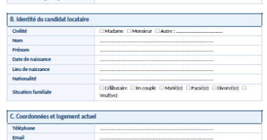 Fiche de renseignements locataire : modèle Word téléchargable
