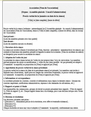 Procès-Verbal : Modèles Word à télécharger, exemples préremplis, guide de rédaction