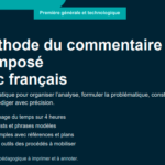 Méthode du commentaire composé au bac français avec 15 exemples de corpus et références