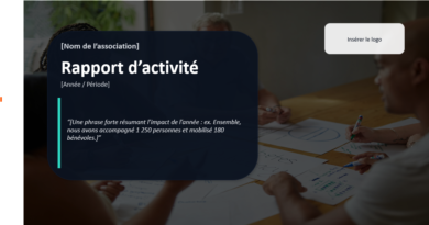 Rapport d’activité d’association modèles PPT