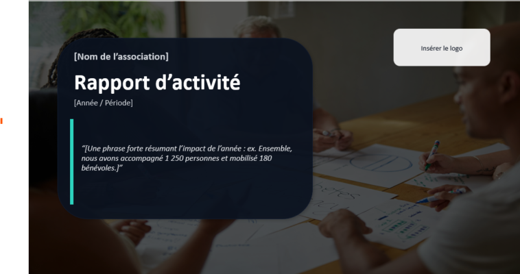 Rapport d’activité d’association modèles PPT