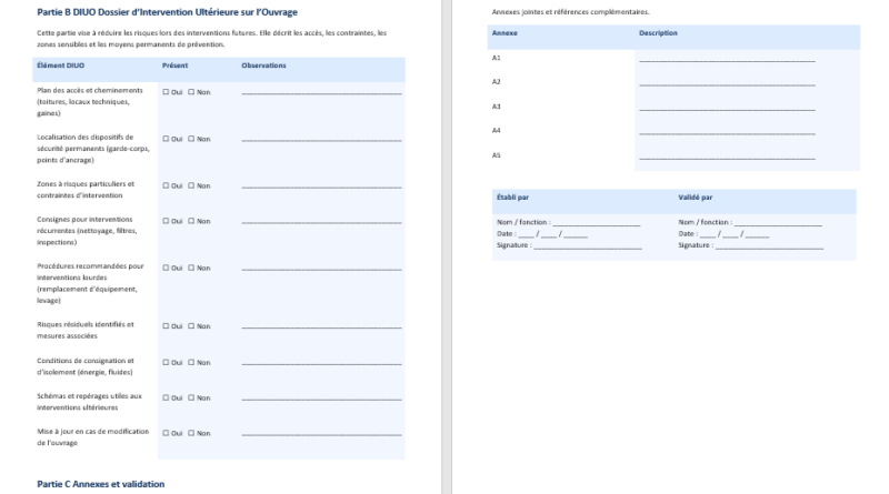 DIUO vs DOE, deux dossiers souvent confondus, deux logiques différentes