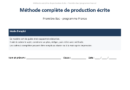 Méthode complète de production écrite en Première Bac : fiche Word d’aide à la rédaction