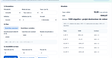 Calculateur de VAN automatisé : comprendre, tester, décider avec lucidité