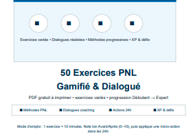 Exercices de PNL PDF gratuit : 50 pratiques concrètes