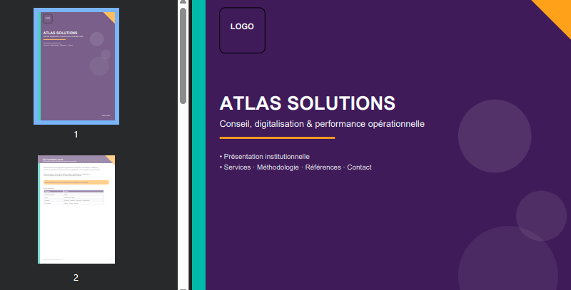 Présentation d’entreprise PDF : Exemple et méthode pour modifier un PDF