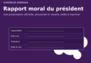 Rapport moral du président d’association en PDF