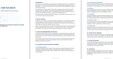 Exposé sur Socrate : pour comprendre sa pensée, sa méthode et son héritage