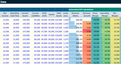 Doownload fully automated company performance evaluation Excel