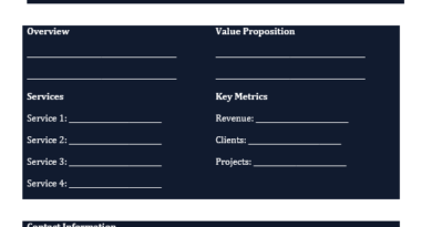 Company Profile Premium Fillable Word