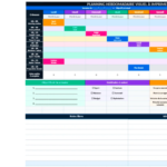 Planning Hebdomadaire Excel à Imprimer