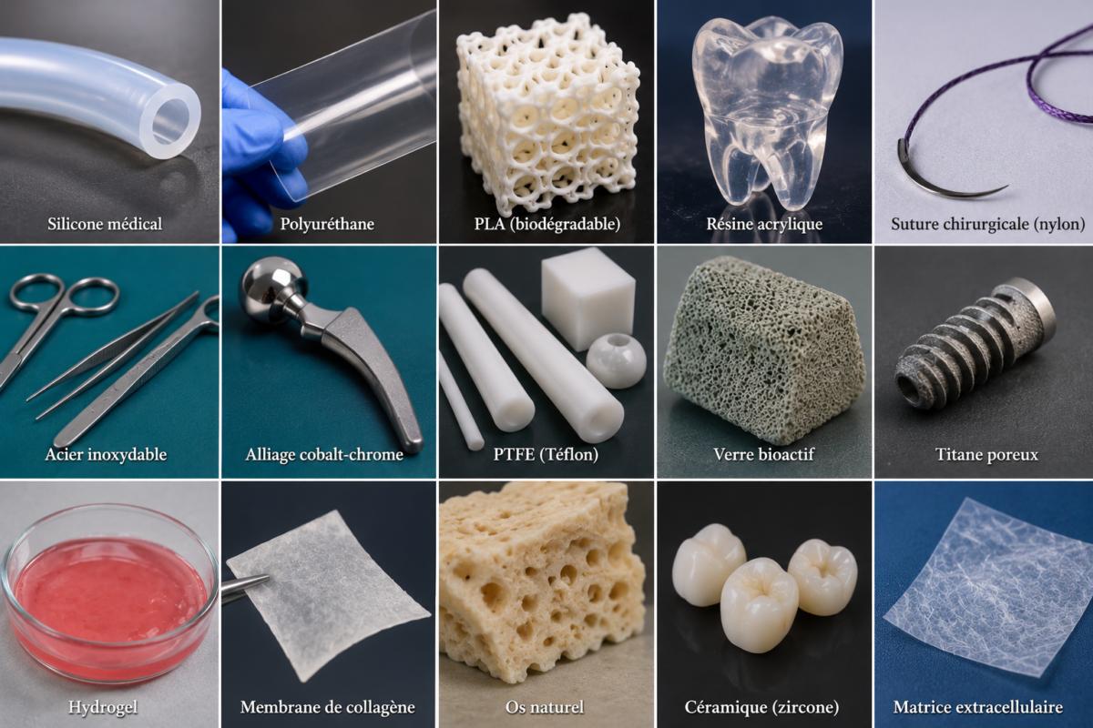 Biomatériaux pour la santé : types, applications