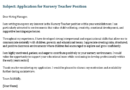 Nursery Teacher Cover Letter Examples + Free Premium Word Template