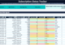 Subscription Detox Tracker in Excel: Quiet Cost of Digital Life