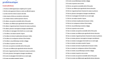 Liste de phrases pour introduire une problématique : enrichir ses introductions