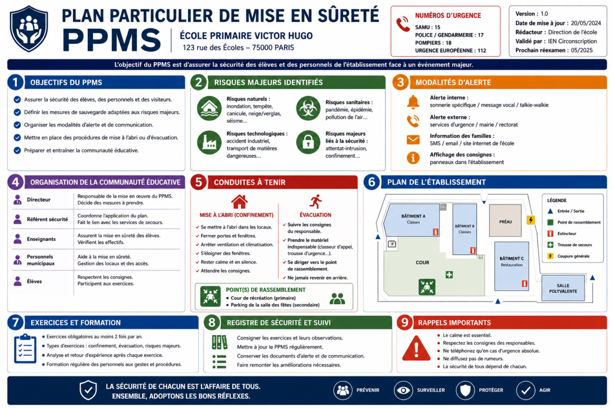 Plan Particulier de Mise en Sûreté (PPMS) : modèle