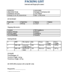 Packing List : Modèles Word et Excel Professionnel et Guide Complet pour l’Export International image
