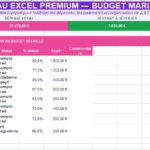 Budget mariage : modèles Excel, calculateur, planning et guide complet image