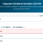Test d’entrée en formation CQP APS : exemples, exercices corrigés et préparation au TFP APS Test d’entrée en formation CQP APS : exemples, exercices corrigés et préparation au TFP APS