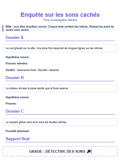 Assonance : définition, exemples, effets et exercices corrigés